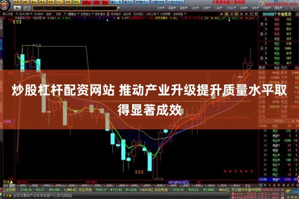 炒股杠杆配资网站 推动产业升级提升质量水平取得显著成效