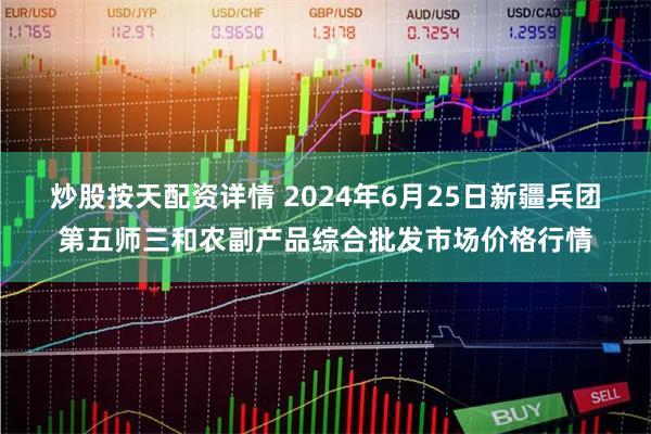 炒股按天配资详情 2024年6月25日新疆兵团第五师三和农副产品综合批发市场价格行情