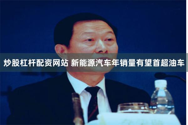 炒股杠杆配资网站 新能源汽车年销量有望首超油车