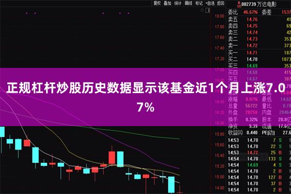正规杠杆炒股历史数据显示该基金近1个月上涨7.07%