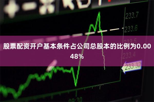股票配资开户基本条件占公司总股本的比例为0.0048%